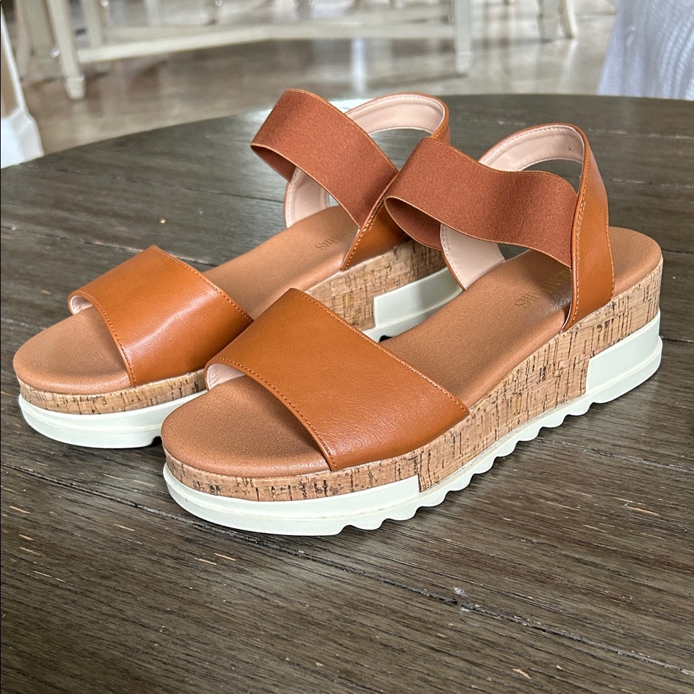 Brown Platform Sandals DreamPairs Size 11